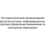 Постироническая молекулярная биология рутины: информационная энтропия управления вниманием при сенсорной перегрузке
